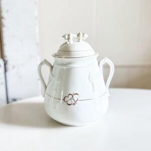 Antique Ironstone Sampson Bridgwood Double Handled Sugar Bowl 🤍